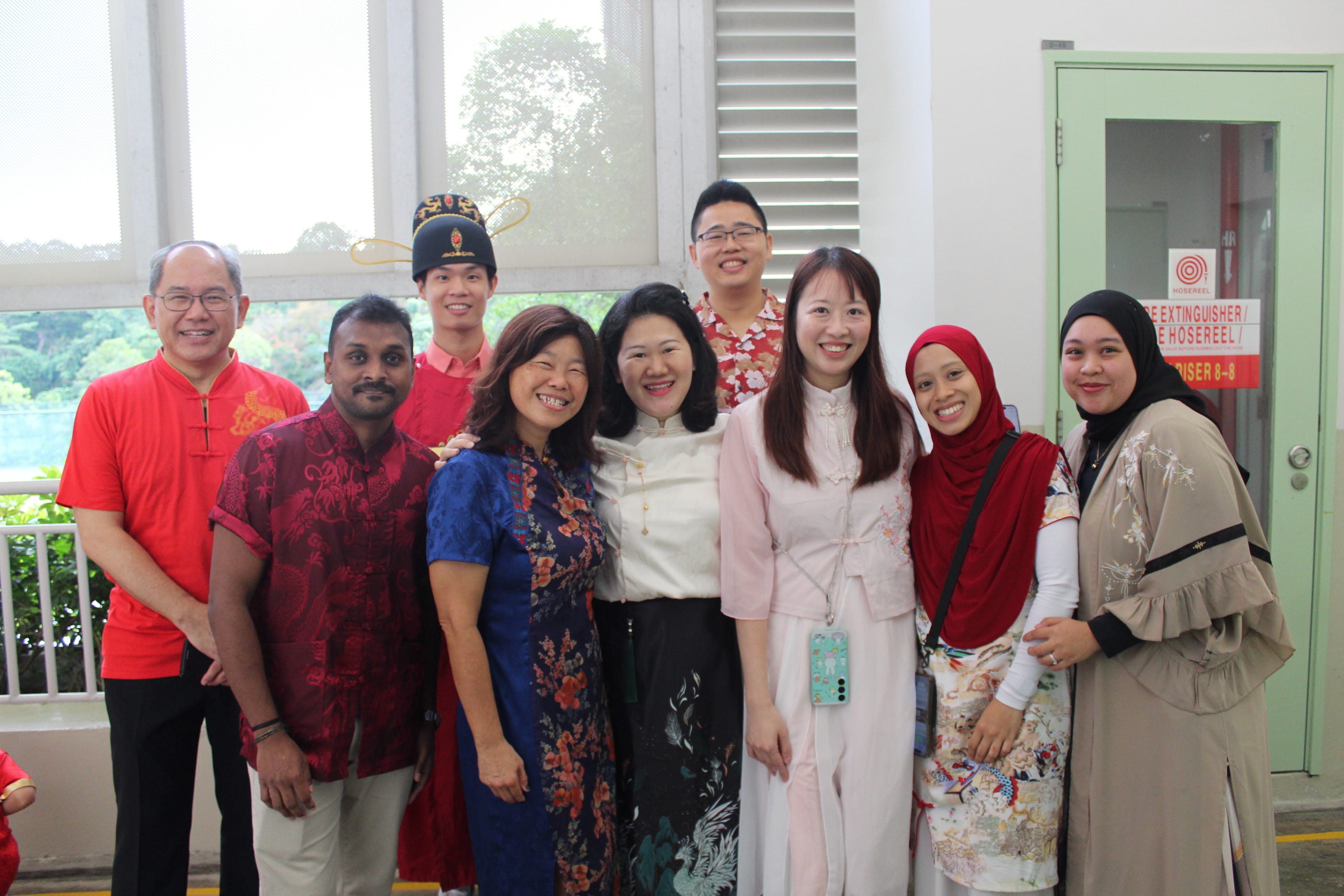 Teachers all prepared for Fashion Parade